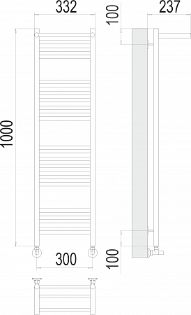 Аврора с/п П20 300х1000 Полотенцесушитель  TERMINUS Санкт-Петербург - фото 3