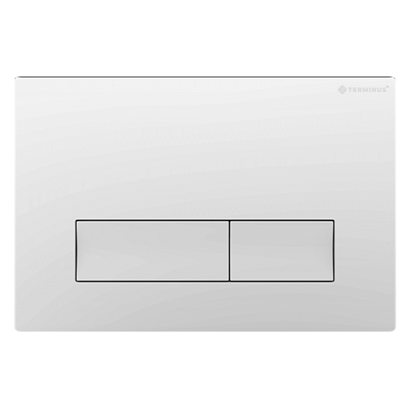 Клавиша смыва для инсталляции Terminus Classic кнопка прямоугольник цвет белый Санкт-Петербург - фото 1